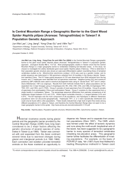 Is Central Mountain Range a Geographic Barrier to the Giant Wood