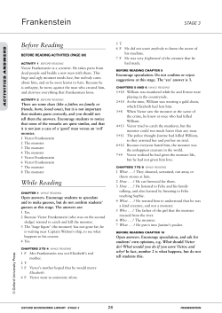 Frankenstein - Englishcenter