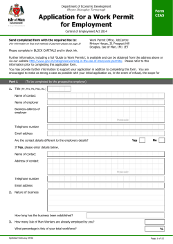 Form CEA5 - Isle of Man Government
