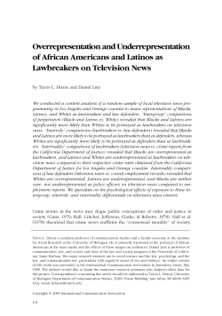 Overrepresentation and Underrepresentation of African