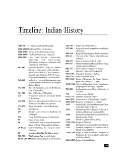 Timeline: Indian History