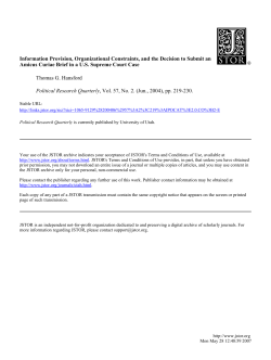 Information Provision, Organizational Constraints, and the Decision