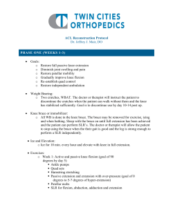 ACL Reconstruction - Twin Cities Orthopedics