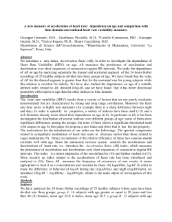 A new measure of acceleration of heart rate