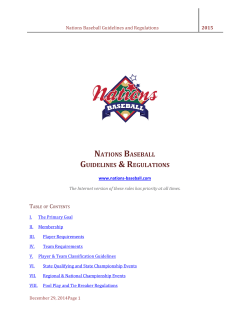 Nations Baseball Rules