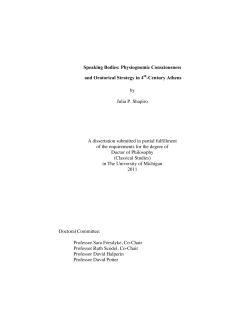 Speaking Bodies: Physiognomic Consciousness and