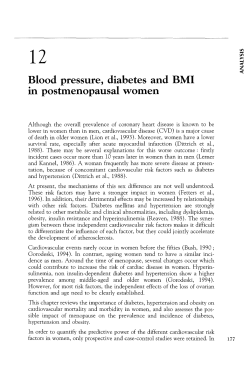 Blood pressure, diabetes and BMI in - iPubli