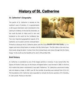 History of St. Catherine - The National Library of Jamaica