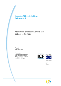 Assessment of electric vehicle and battery technogy