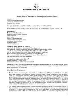 Minutes of the 183rd Meeting of the Monetary Policy Committee