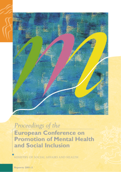 European Conference on Promotion of mental