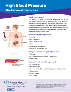 High Blood Pressure - Family Health Network