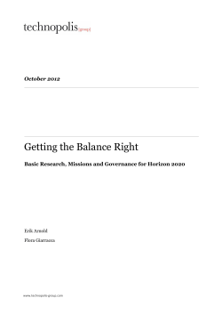 Getting the Balance Right