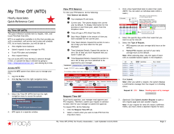 My Time Off (MTO)