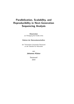 Parallelization, Scalability, and Reproducibility in Next
