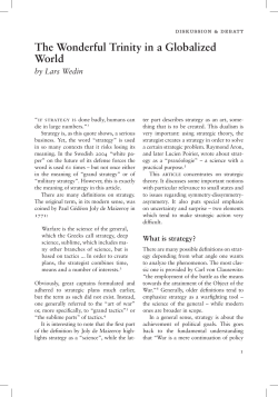 The Wonderful Trinity in a Globalized World