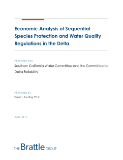 Economic Analysis of Sequential Species Protection and Water