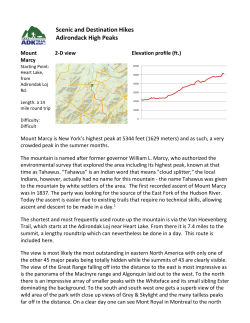 Scenic and Destination Hikes Adirondack High Peaks