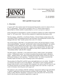 PERM EB-2 and EB-3 final - the JAENSCH IMMIGRATION Law