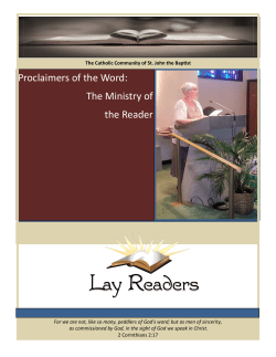 Proclaimers of the Word - St John the Baptist Catholic Church