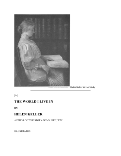 the world i live in helen keller
