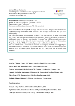 Achebe, Chinua. Things Fall Apart. 1958. London