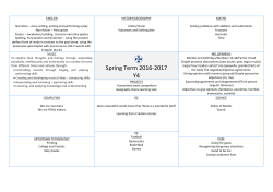 Spring Term 2016