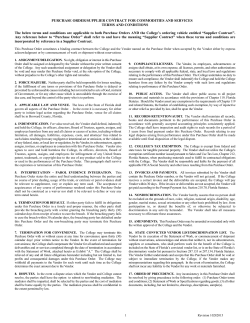 purchase order terms and conditions