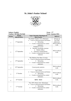 Second Form - St John`s Prep and Senior School News