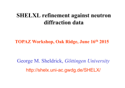 SHELXL for neutrons
