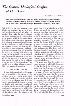 The Central Ideological Conflict of Our Time