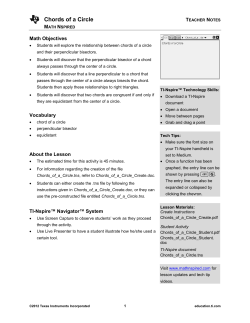 Teacher Notes PDF - TI Education