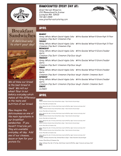 Handcrafted Every Day At: April April