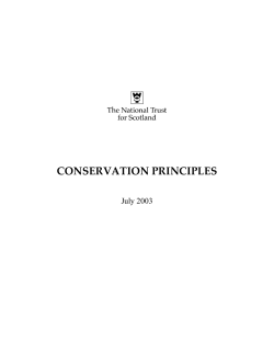 NTS Conservation Principles - National Trust for Scotland