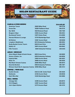 SOLON RESTAURANT GUIDE