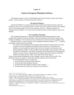 Eastern European Planation Surfaces