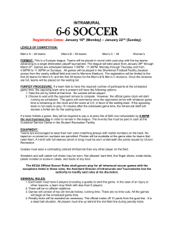 6-6 soccer - UConn Recreation