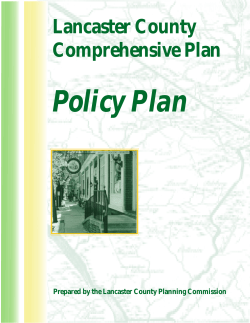 Policy Plan - places2040