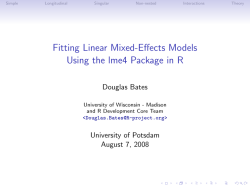Longer guide to lme4 - Department of Statistical Sciences
