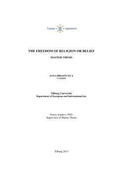 the freedom of religion or belief