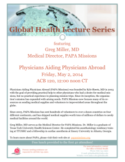 Physicians Aiding Physicians Abroad