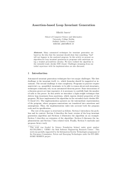 Assertion-based Loop Invariant Generation
