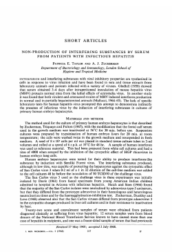short articles - Journal of Medical Microbiology