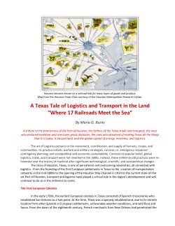 A Texas Tale of Logistics and Transport in the Land &ldquo;Where 17