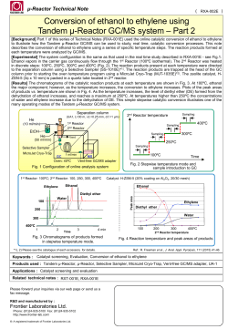 Conversion of ethanol to ethylene using Tandem &mu;