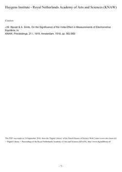 On the Significance of the Volta-Effect in Measurements of