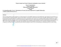 Oxygen transport and release of adenosine triphosphate in