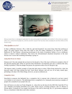 What Qualifies as a Lie? Is there a difference between a fib, a white