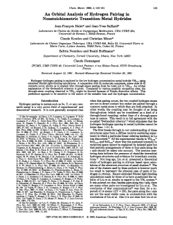 An Orbital Analysis of Hydrogen Pairing in Nonstoic hiometr ic