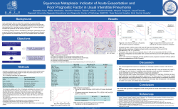 Squamous Metaplasia: Indicator of Acute Exacerbation and Poor